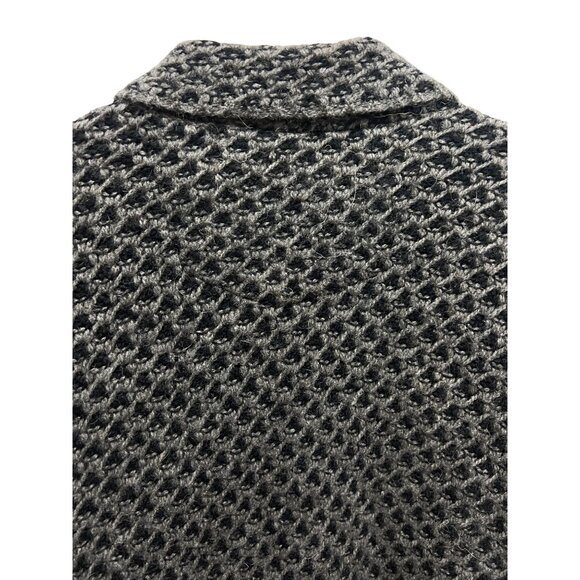 Robert Graham Gray Wool Blend Textured Cardigan - Picture 6 of 6